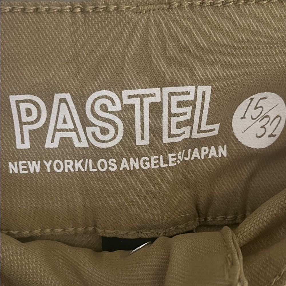 Y2K Bootcut High Stretch Bootcut Khaki Pants, Pastel Brand Sz 15/32, 31” Inseam - Picture 3 of 9